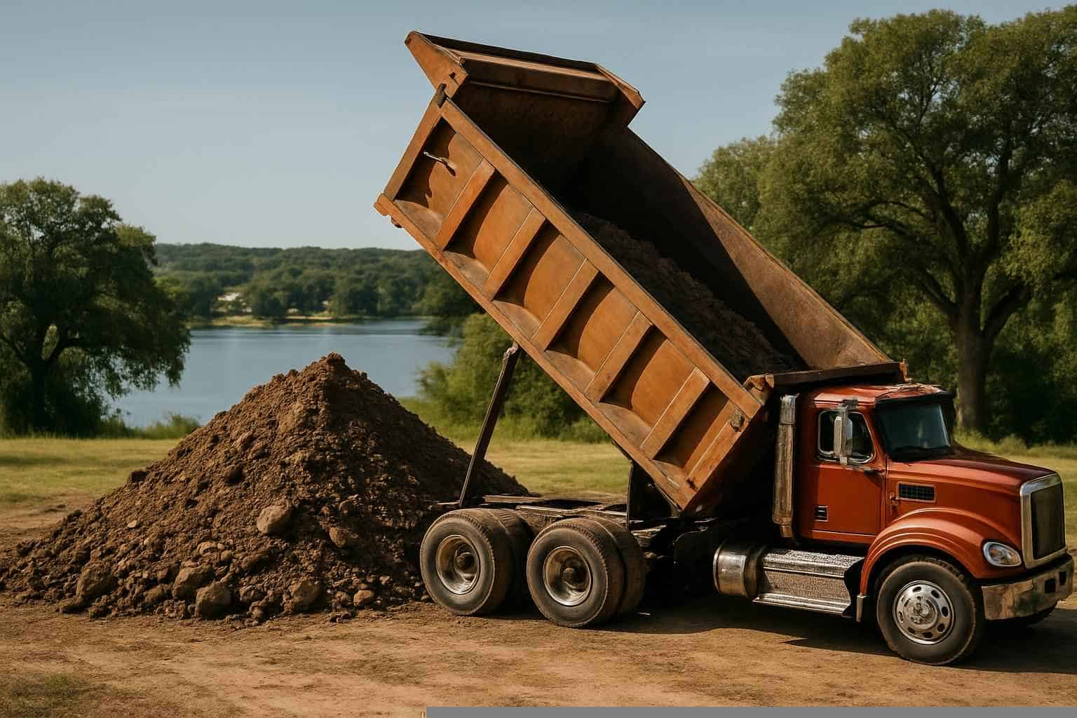 Pool Excavation In Cottonwood Shores Texas 4 Spoils Haul Off In Cottonwood Shores Texas