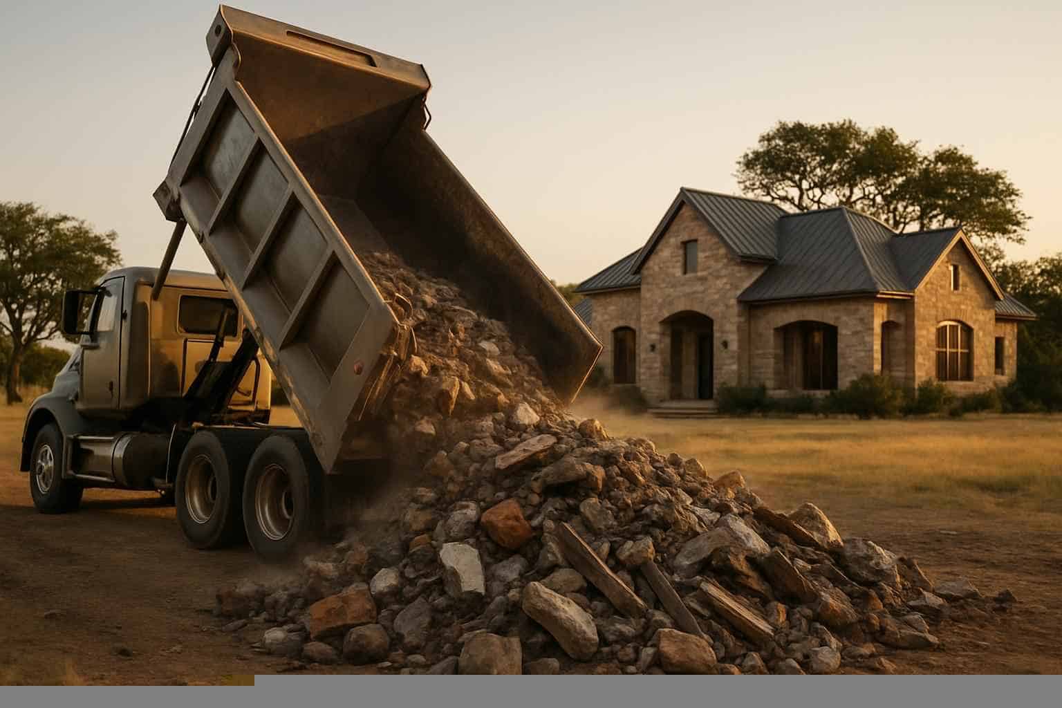 Pool Excavation In Pontotoc Texas 4 Spoils Haul Off In Pontotoc Texas