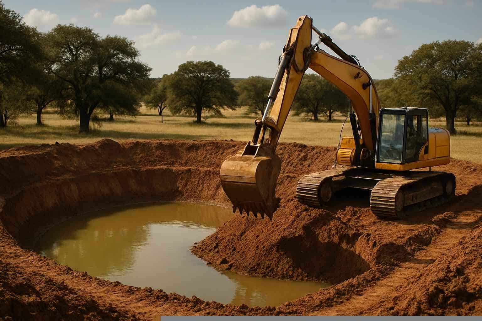 Stock Tank Excavation in Pontotoc Texas