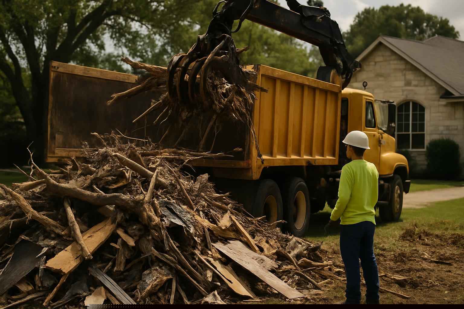 Storm Debris Removal in Burnet Texas