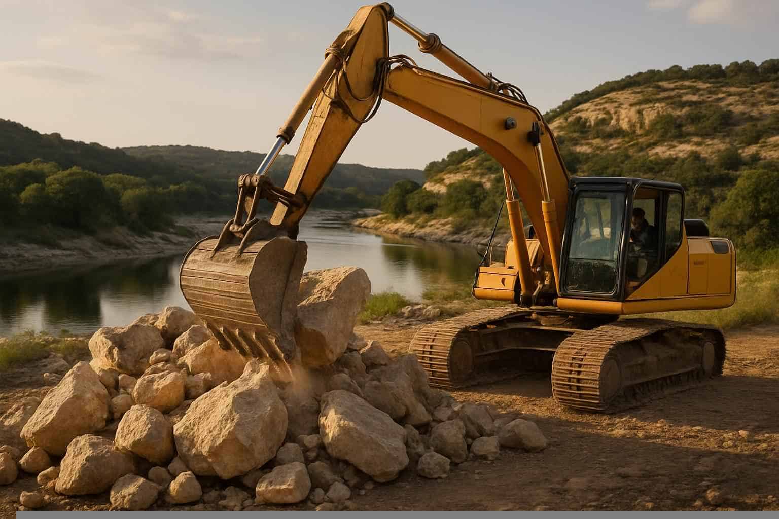 Surface Rock Removal in Marble Falls Texas