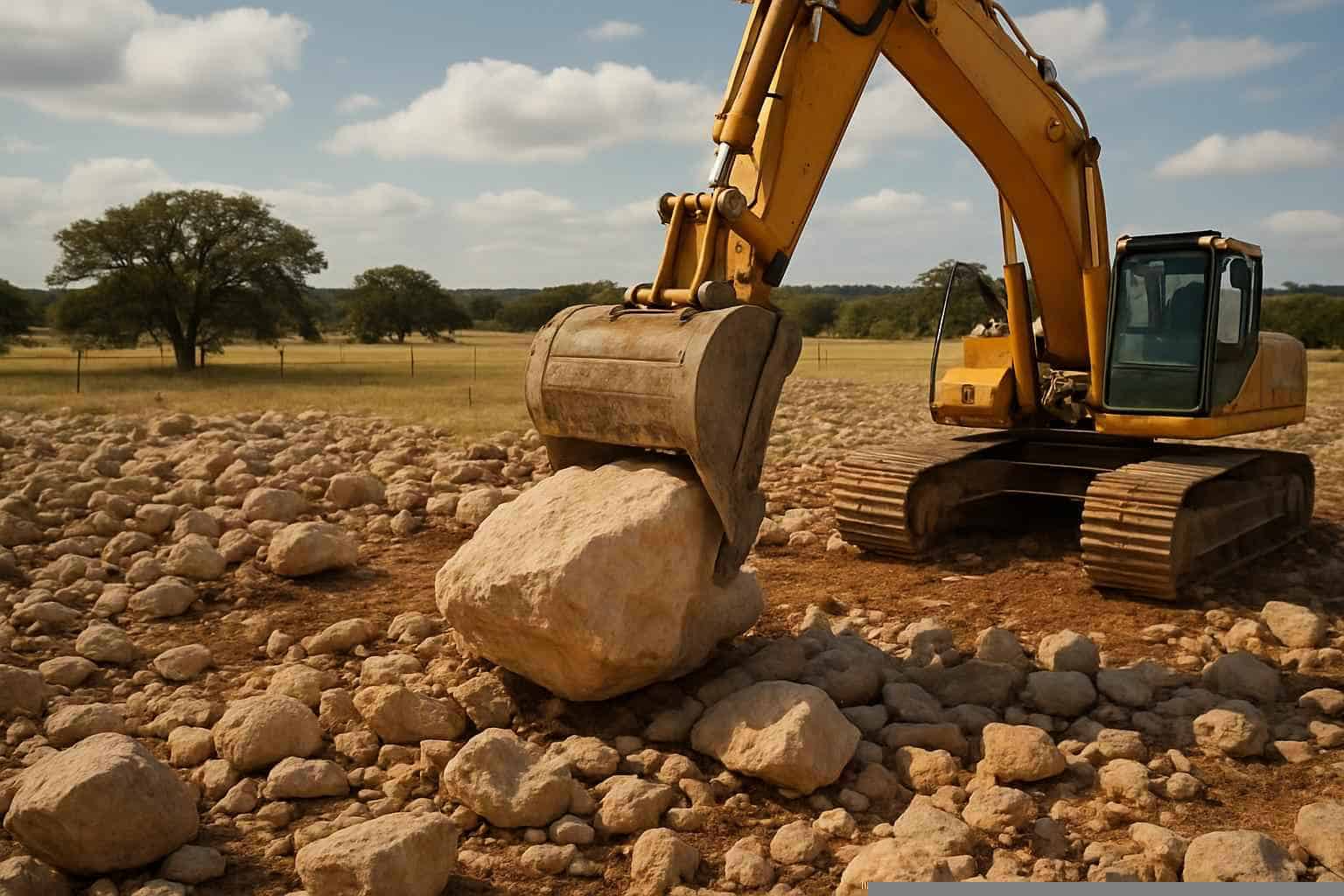 Rock Removal In Pontotoc Texas 1 Surface Rock Removal in Pontotoc Texas