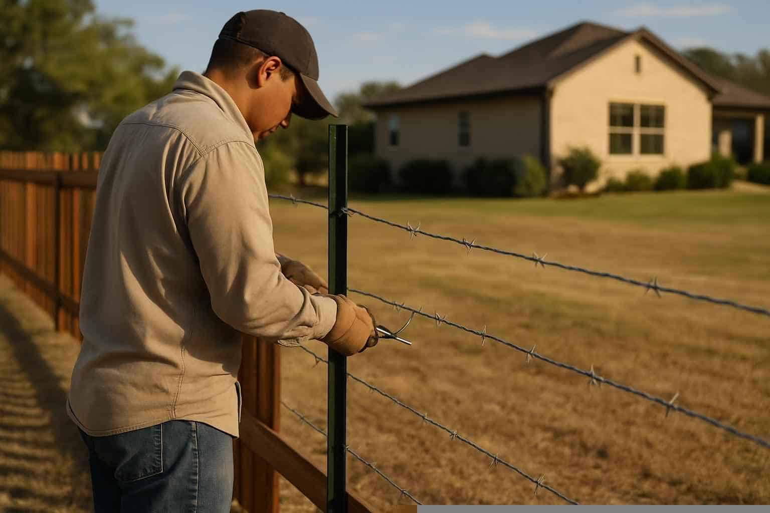 Fencing Services In Cottonwood Shores Texas 1 T Post Installation In Cottonwood Shores Texas