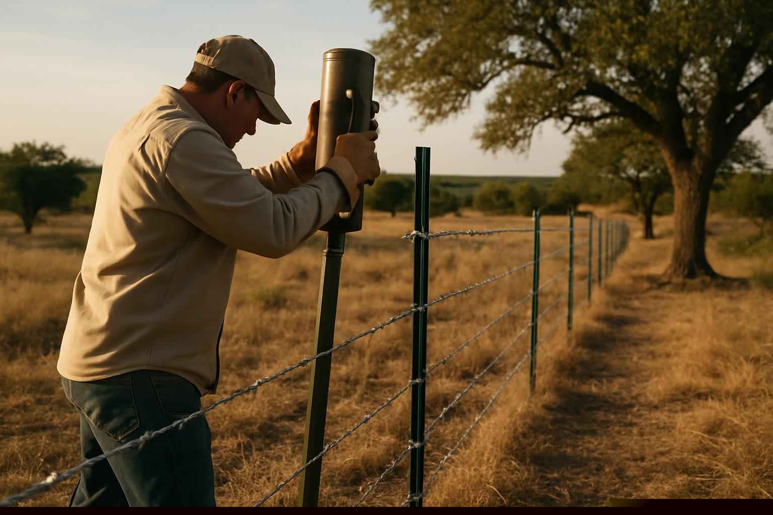 T Post Installation in Medina Texas