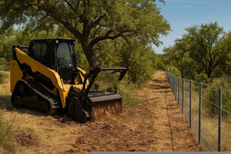 Tree And Brush Fence Clearing In Cottonwood Shores Texas