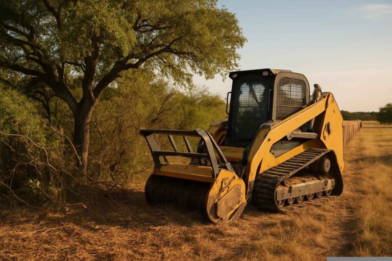 Fence Line Clearing In Marble Falls Texas