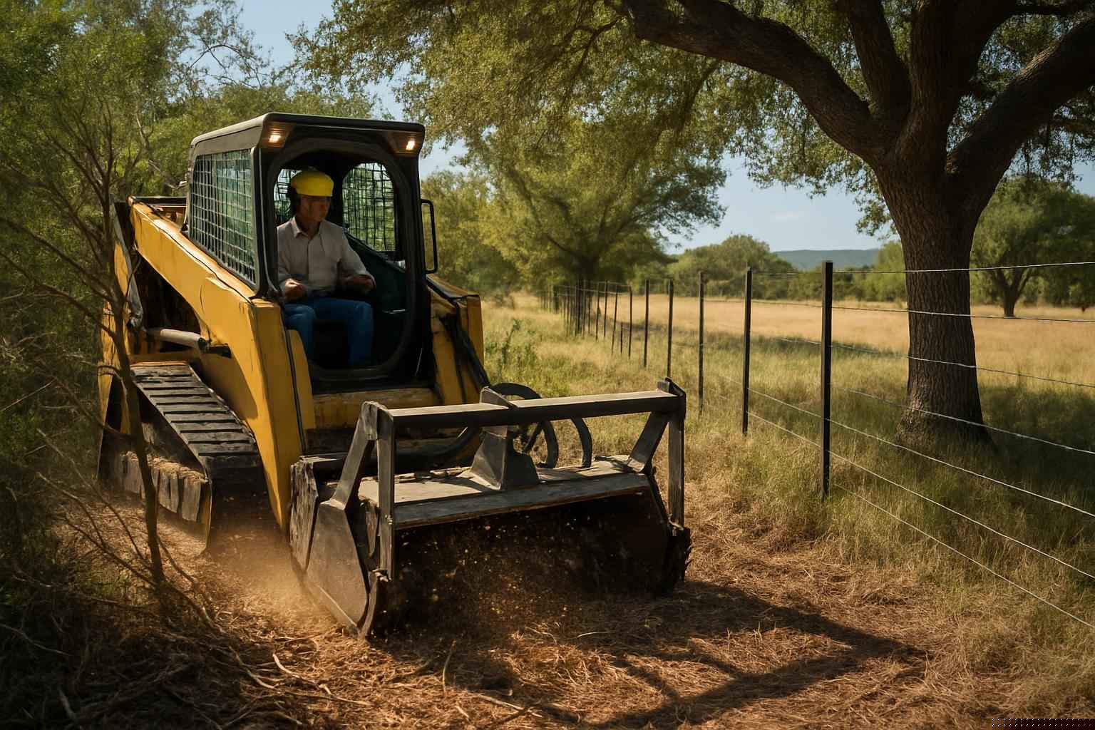 Tree and Brush Fence Clearing in Medina Texas