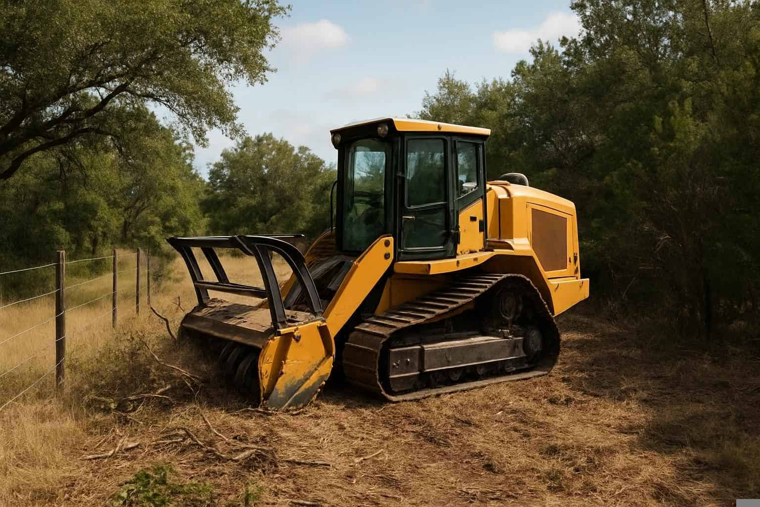 Underbrush Fence Clearing In Burnet Texas
