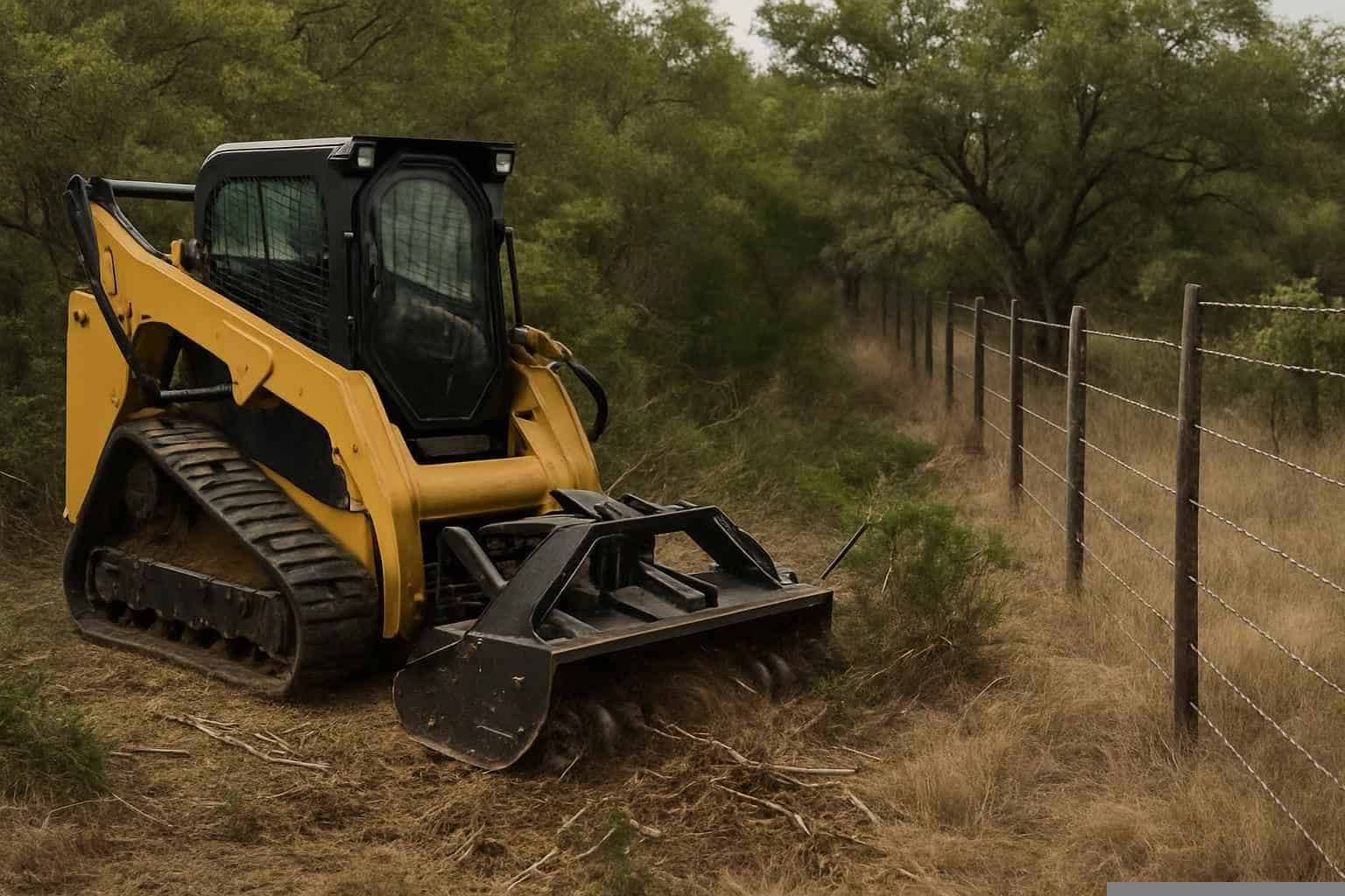 Fence Line Clearing In Cottonwood Shores Texas 6 Underbrush Fence Clearing In Cottonwood Shores Texas