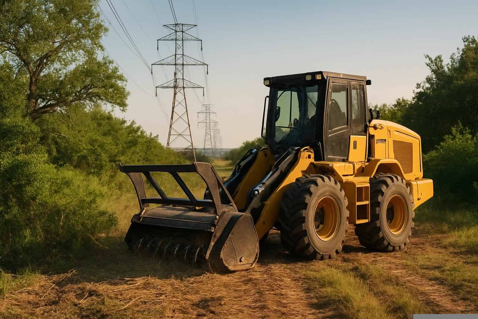 Right Of Way Clearing In Burnet Texas 1 Utility ROW Clearing in Burnet Texas