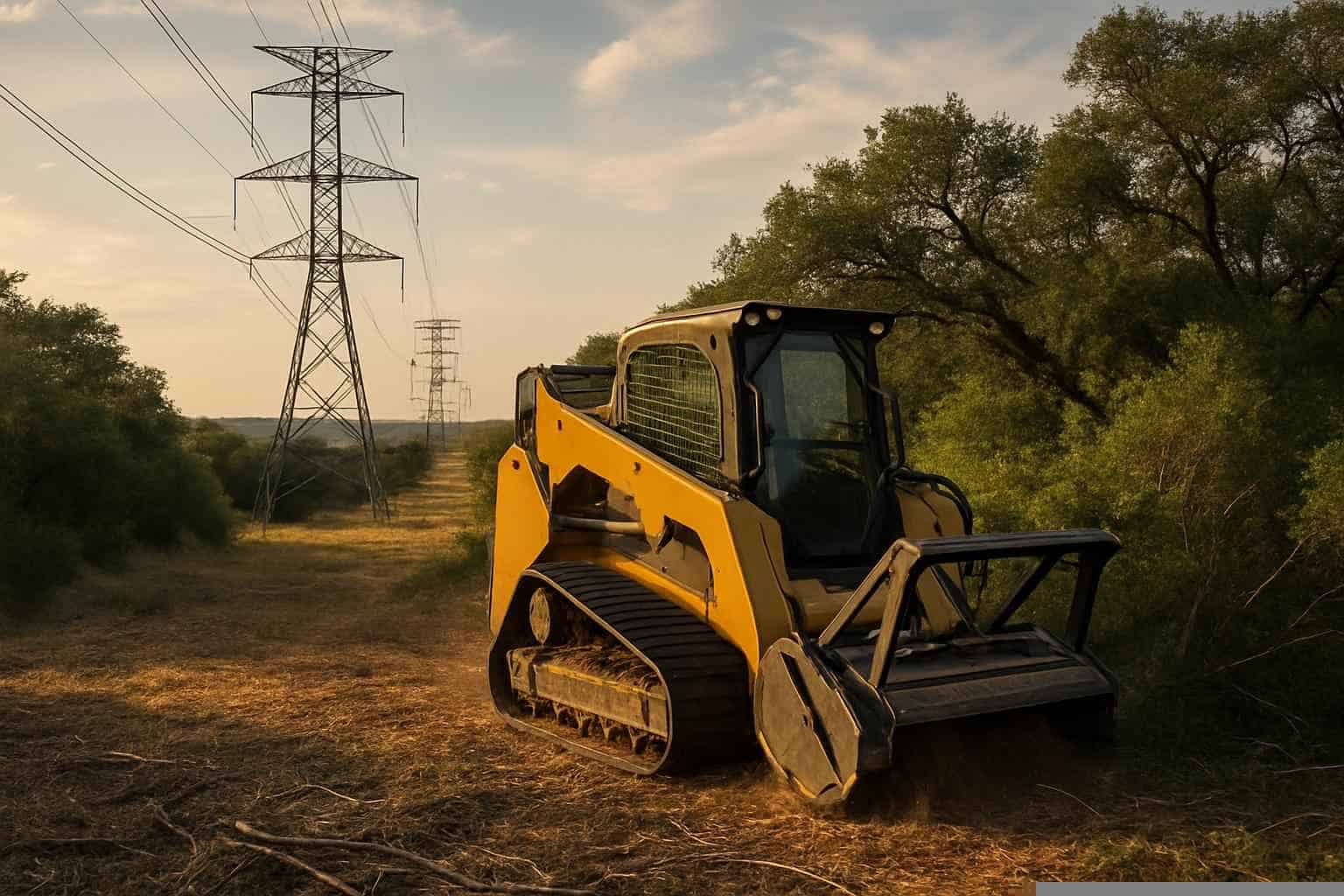 Utility ROW Clearing In Cottonwood Shores Texas