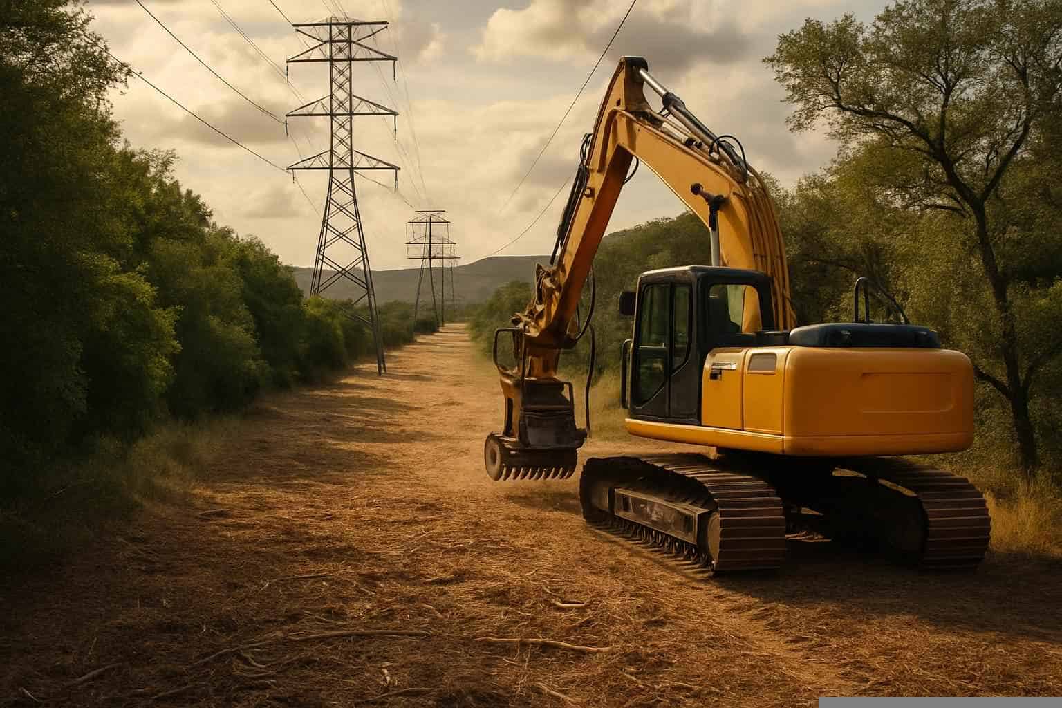 Utility ROW Clearing in Marble Falls Texas