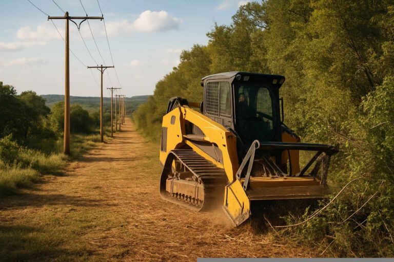 Utility ROW Clearing In Medina Texas