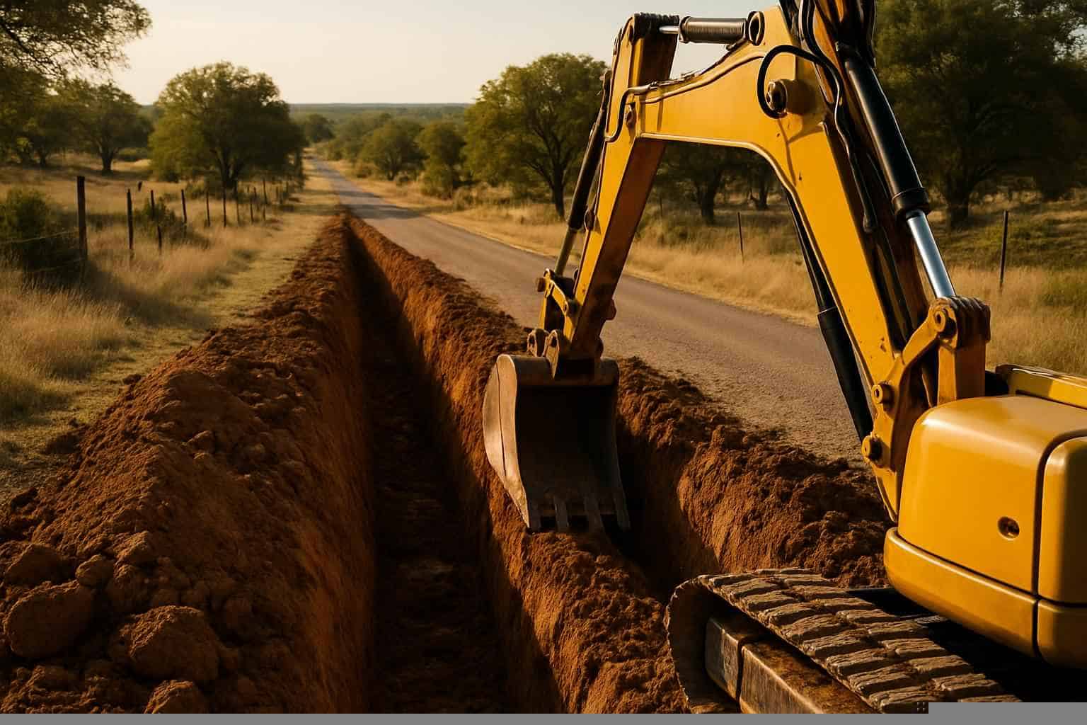 Excavation In Burnet Texas 3 Utility Trenching in Burnet Texas