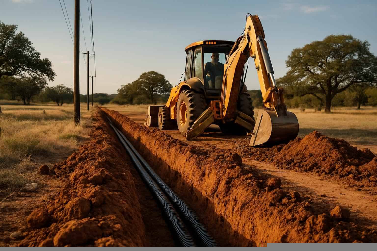 Excavation In Pontotoc Texas 3 Utility Trenching in Pontotoc Texas
